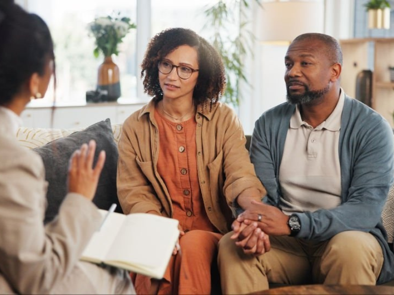 A couple having a Marriage Counseling sessio